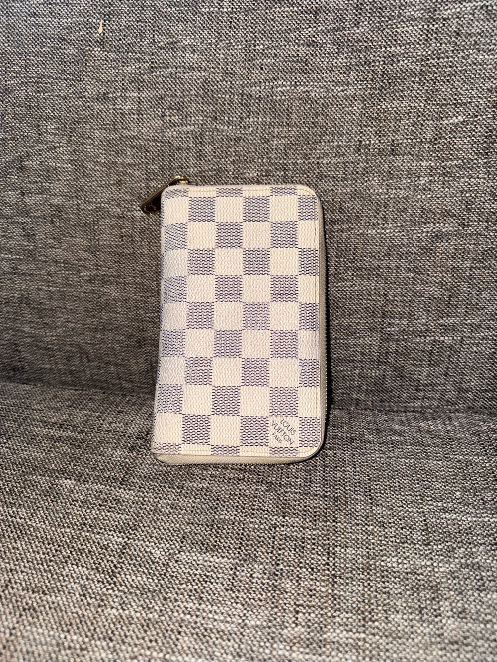 Louis Vuitton Damier Azur Zip-Around Compact Wallet